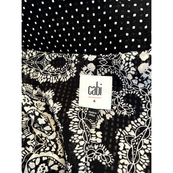 Cabi 5156 Black and White Polka Dot Blazer Jacket Size 4 - Picture 10 of 11